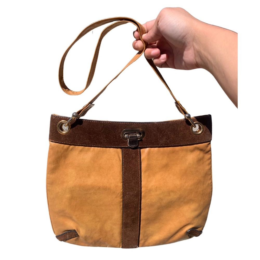 Vintage Tano of Madrid Suede Leather Bag